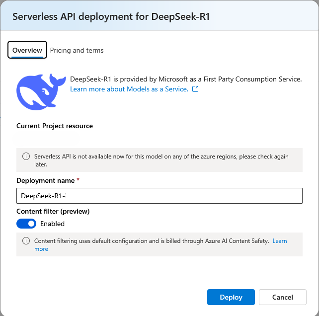 Deploying DeepSeek R1 model
